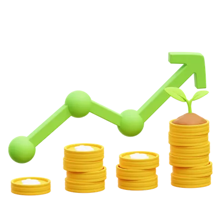 Investment Profit  3D Icon