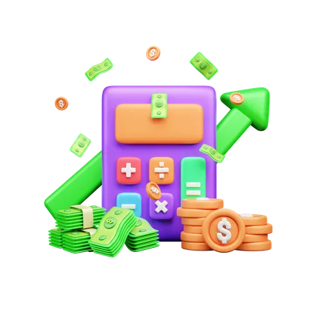 Investment profit  3D Icon