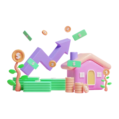 Investment Profit  3D Icon