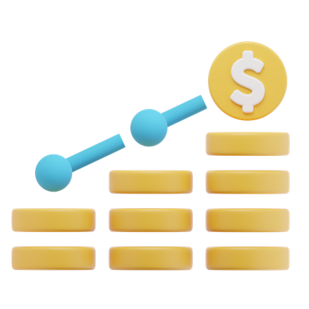 Investment Profit  3D Icon