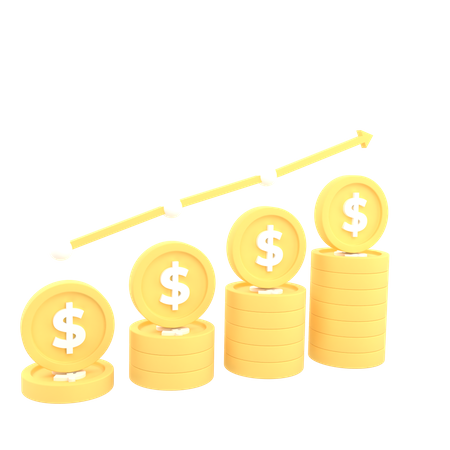 Investment Profit  3D Icon