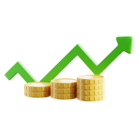 Investment Profit  3D Icon