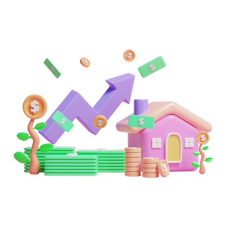Investment Profit  3D Icon