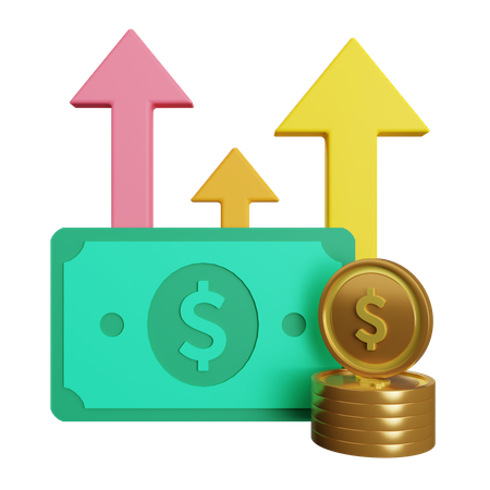 Investment Profit  3D Illustration