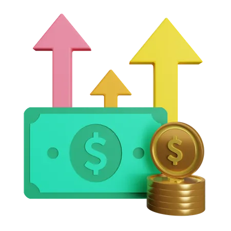 Investment Profit  3D Illustration