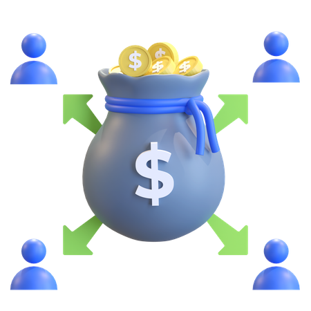 Investment Profit Sharing 3D Icon