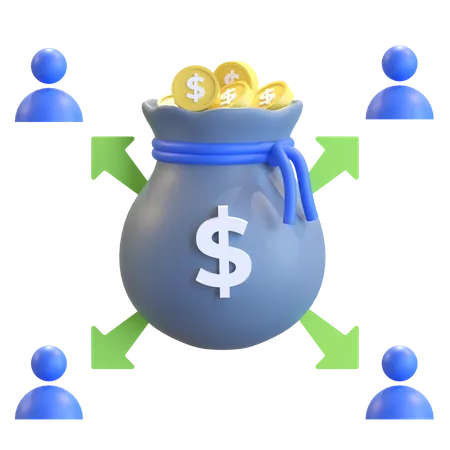 Investment Profit Sharing 3D Icon