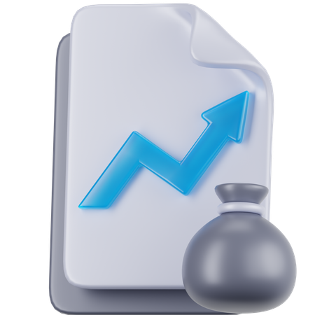 Investment Report  3D Icon