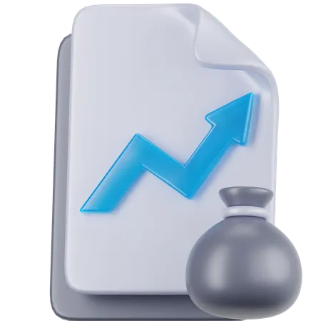 Investment Report  3D Icon