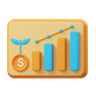 investment report 3d logo
