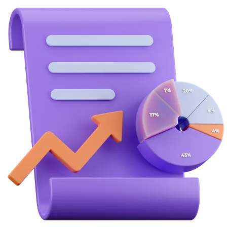 Investment Report 3D Icon