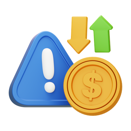 Investment Risk  3D Icon