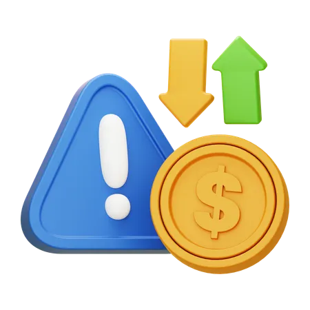 Investment Risk  3D Icon