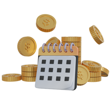Investment Schedule 3D Icon