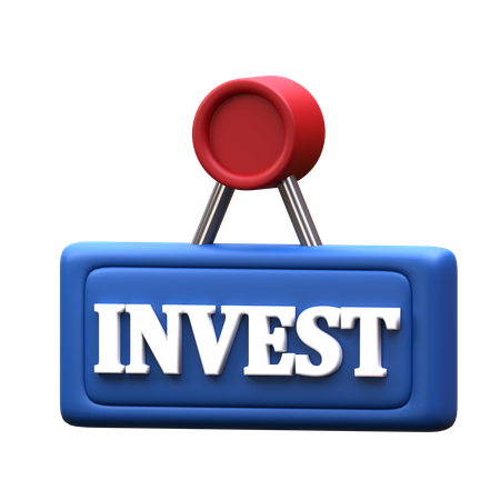 Investment Sign  3D Icon