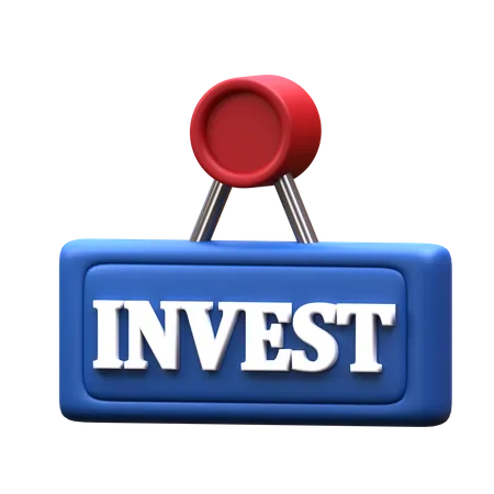 Investment Sign  3D Icon