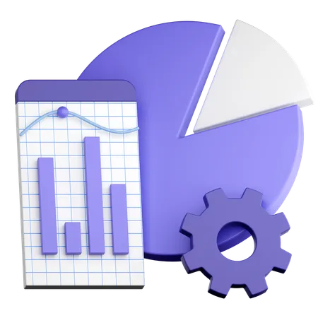 Investment statistic  3D Icon
