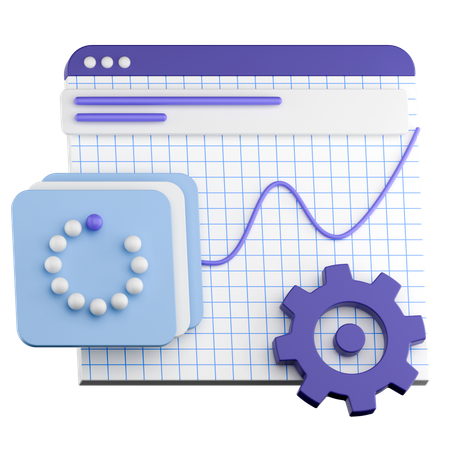 Investment statistic  3D Icon