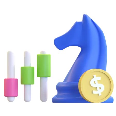 Investment Strategy Icon 3 D Illustration 3D Icon