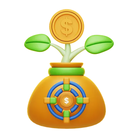 Investment Target  3D Icon