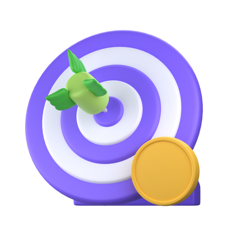 Investment Target  3D Icon