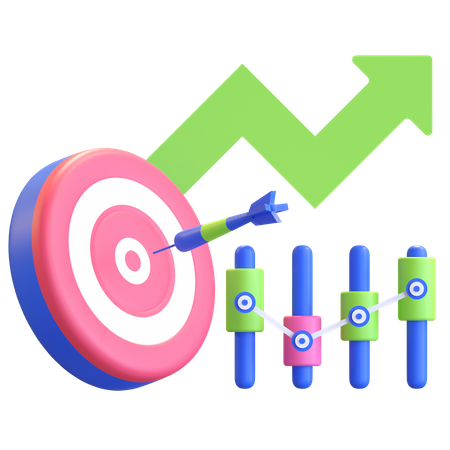 Investment Target  3D Icon