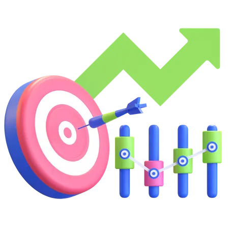 Investment Target  3D Icon