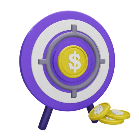 Investment Target  3D Icon