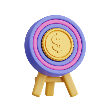 Investment Target  3D Icon