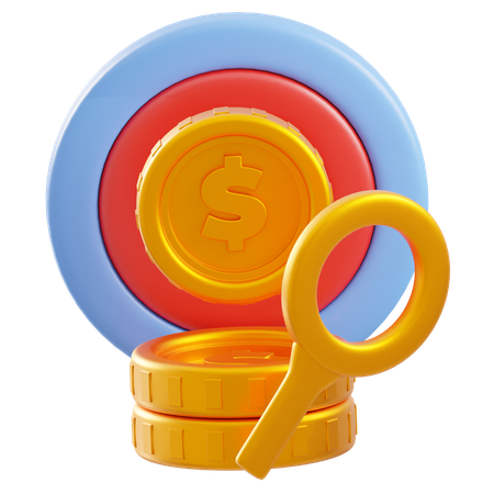 Investment Target  3D Icon