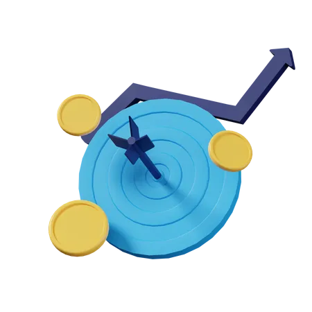 Investment Target  3D Icon