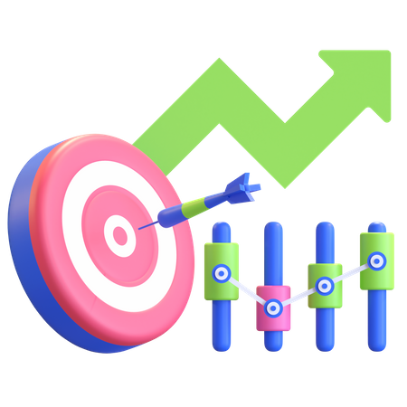 Investment Target 3D Icon
