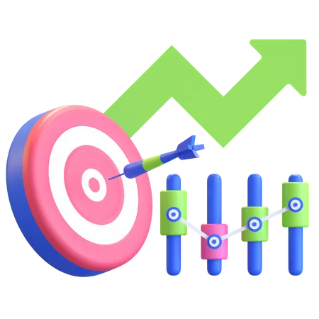 Investment Target 3D Icon