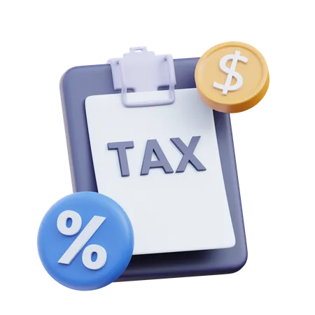 Investment Tax 3 D Icon 3D Icon