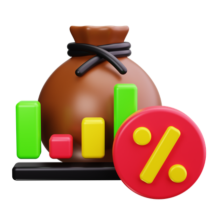 Investment Tax  3D Icon