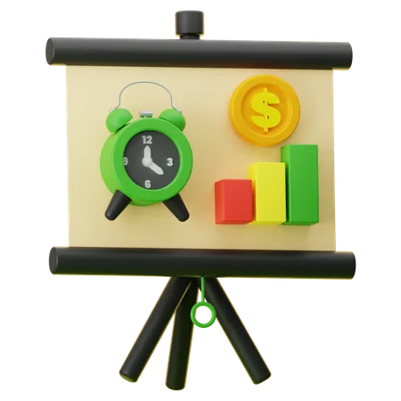 INVESTMENT TIME  3D Icon