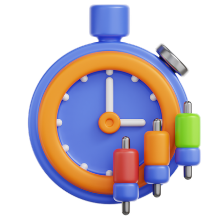 Investment Time  3D Icon