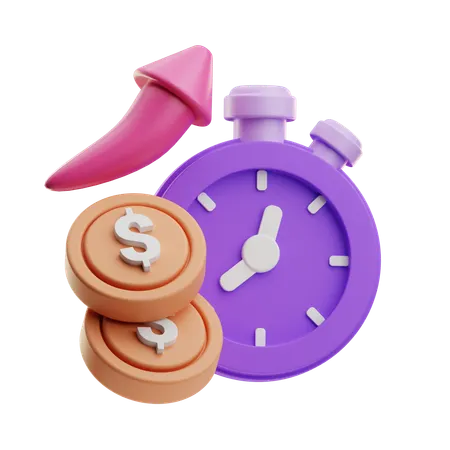 Investment Time  3D Icon