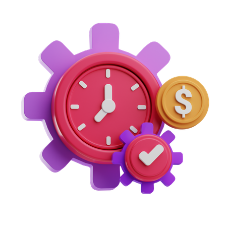 Investment Time  3D Icon