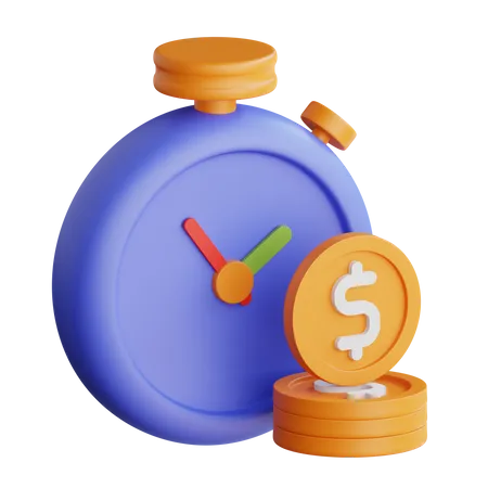 Investment Time  3D Icon