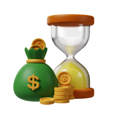 Investment Time  3D Icon