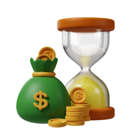 Investment Time  3D Icon