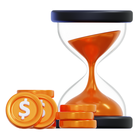 Investment Time  3D Icon