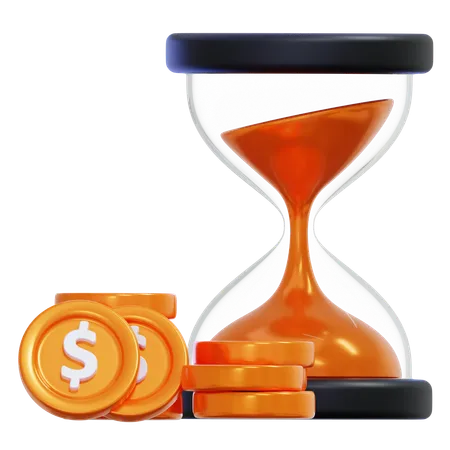 Investment Time  3D Icon