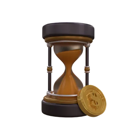 Investment Time  3D Icon