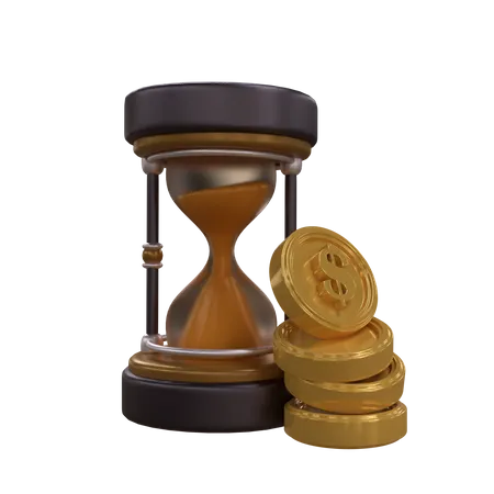 Investment Time  3D Icon