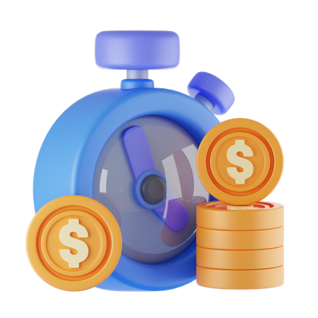 Investment Time  3D Icon