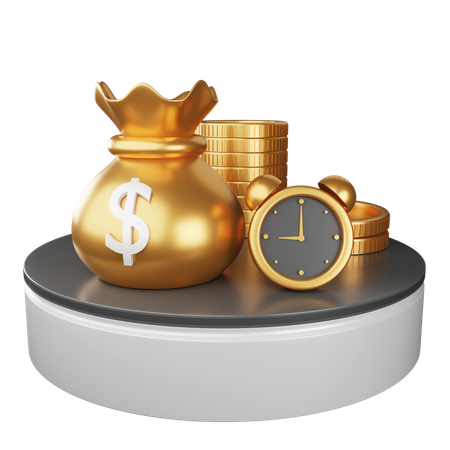 Investment Time  3D Icon