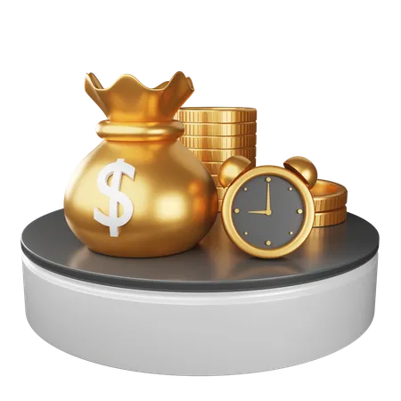 Investment Time  3D Icon