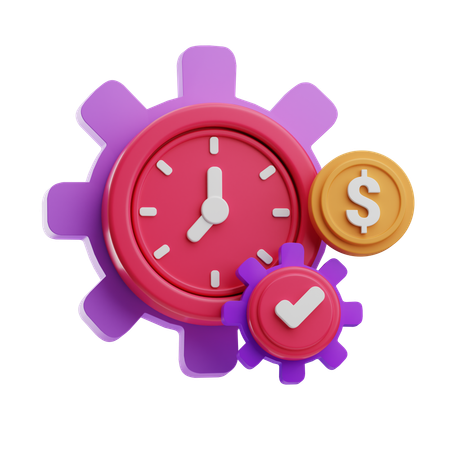 Investment Time  3D Icon